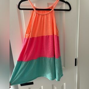 BiBi Vibrant Coral Dress